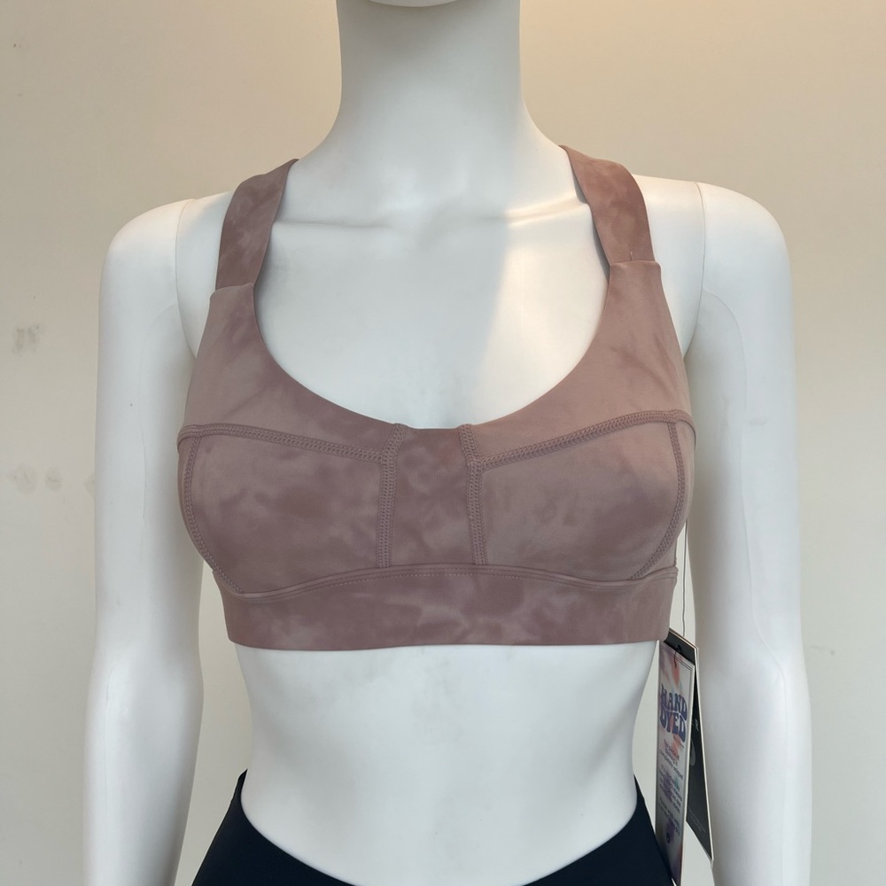 NWT Glyder Boudoir Sporta Bra in Lavender Tie Dye